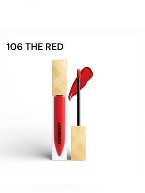 Burberry Kisses Liquid Matte Lipstick – Shade 106 “The Red” True Luxury Red